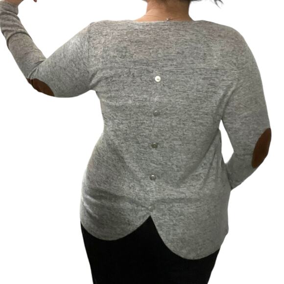 Pink Clover MEDIUM Artemis Button Down Back Detail Knit Top - Stitch Fix Elbow - Picture 7 of 9